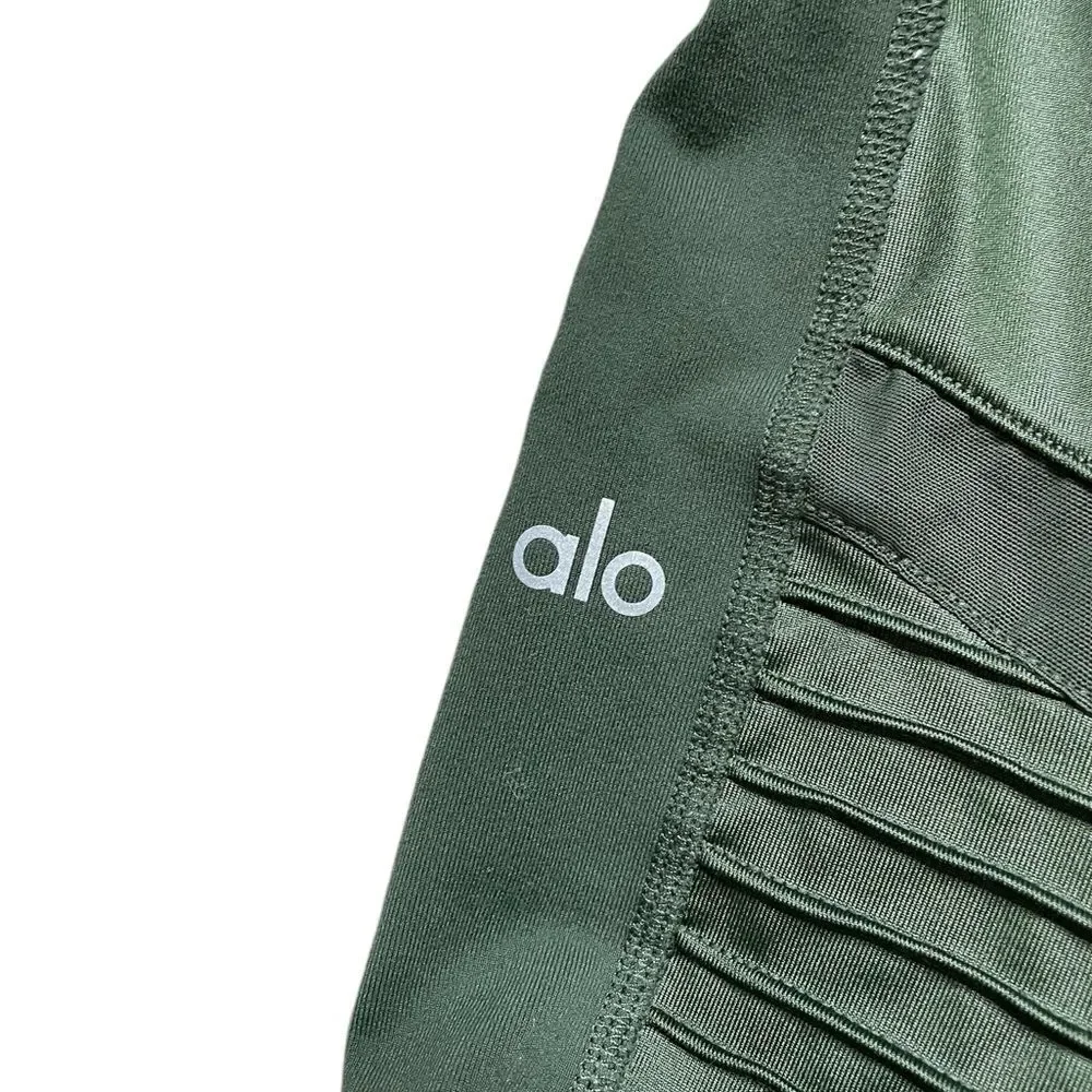 ALO YOGA High Waist Moto Leggings Green Size XS